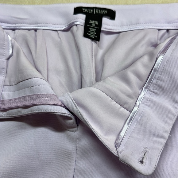 White House Black Market Tapered Ankle Pastel Purple Dress Trouser 8R EUC - Picture 9 of 9